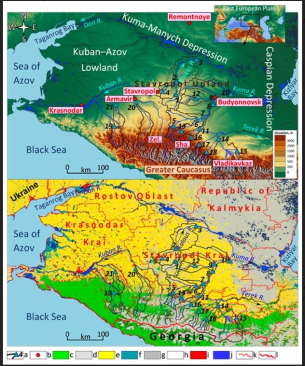 New soil erosion data provided for North Caucasus ,soil erosion, North Caucasus