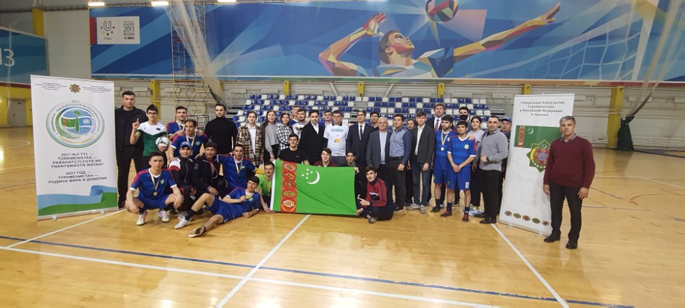 Futsal tournament held for international students ,futsal, sports, Turkmenistan, Uzbekistan, Tajikistan, Syria, Armenia